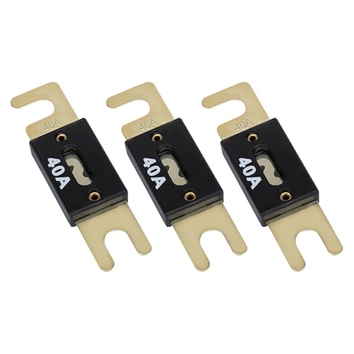 BFXM 3Pcs 40 Amp 32VDC ANL Blade Fuse, Car Fuses, Marine Fuses