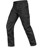 Mens Cargo Work Pants Waterproof Hiking Pants for Men Ripstop Tactical Pants Multi Work Pants wit...