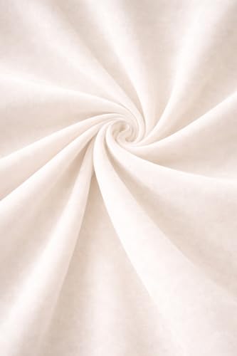 Image of Blackout Curtains for Bedroom Pack of 2 - Cream 5 Feet Long, 4.5 Ft Wide, Thermal Insulated Room Darkening Curtains, Light Blocking, Noise Reducing & Energy Saving Drapes (5 x 4.5 Ft)