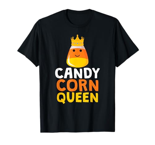 Candy Corn Queen Carino Halloween Kawaii Crown Maglietta