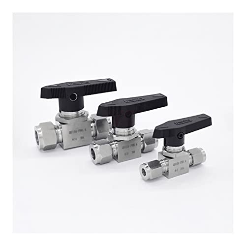 Válvula de bola de acero inoxidable de 8mm con alta resistencia para fluidos. 5