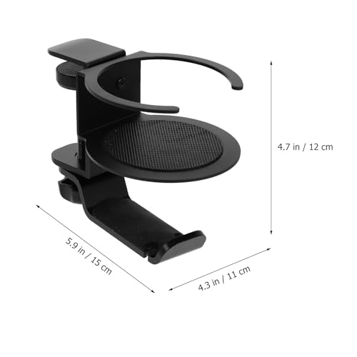 Soporte para auriculares de escritorio USHOBE: organizador de aluminio con abrazadera ajustable 2