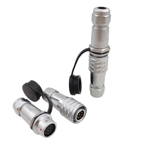 Conector SF12 hembra y macho metálico, enchufe de 3 pines para panel 5