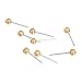 AmazonBasics Map Push Pins, Plastic Head, Steel Point, Gold, 100-Count