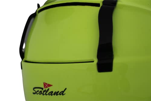 Scotland Casco Demi-Jet de policarbonato homologado Esquí, Amarillo neón, talla L - imagen 7