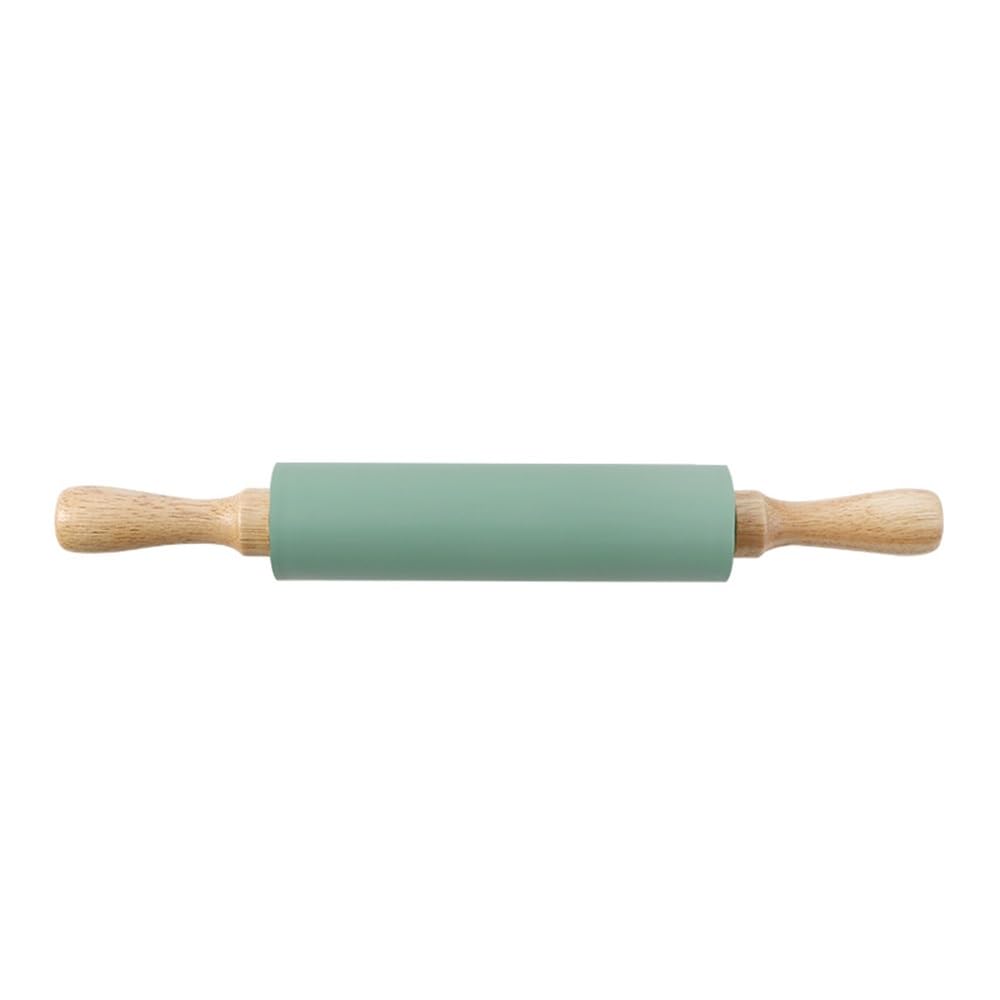 wałek do ciasta, Silikonowe, nieprzywierające pierożki mączne, wałkowane pod ciśnieniem(Green)