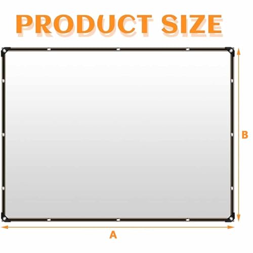 Lona transparente de 0.12 mm resistente intemperie cortina impermeable PE con ojales 8