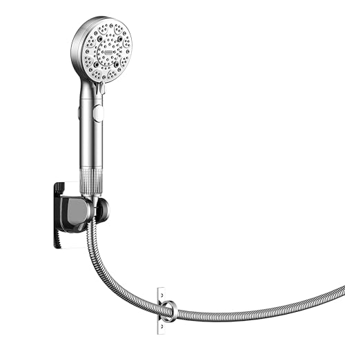 SEACITY RV Shower Head with Hose High Pressure 9 Mode Shower head with on off switch Filtered shower head Shower Head for RV/Campers Travel Trailer Motorhome for Water SavingChrome