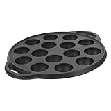 PEPLAYTAL 1 pieza Sartén de Hierro de Huecos para Carne y Caracoles Sartén Multiusos para Cocina Familiar para Cocción Alta Temperatura