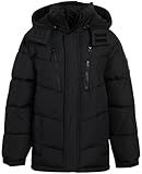 Reebok Boys? Winter Jacket ? Heavyweight Bubble Puffer Windbreaker Coat (Size: 4-20), Size 8, Jet...
