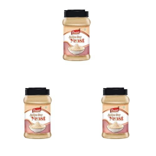 Image of Desire Baker's Active Dry Yeast 500g |Instant Dry Yeast for Baking Bread, Pizza Dough, Cakes & More (Pack of 3)