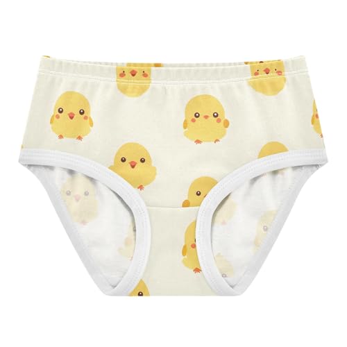Toddler Girls' Underwear Yellow Cute Chick Soft Cotton Panties Briefs 20860841