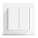 Produktbild GIRA + Senic Friends of Hue Smart Switch | Kabelloser Homekit Lichtschalter & Dimmer | Kompatibel mit Philips Hue & Tado |Keine Batterien, kein Aufladen | Made in Germany | 1x Weiß Matt