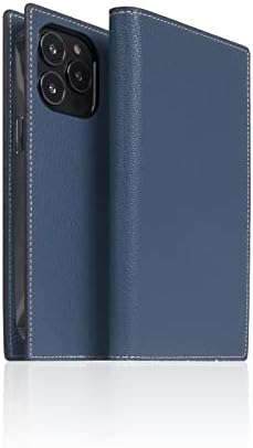 SLG Leather Wallet Case Compatible with iPhone 14 Pro Max, D6 Hybrid Grain Leather Diary Flip Cover Card Slot Holder with Gift Box, Handmade and Designed for iPhone 14 Pro Max (Royal Blue)