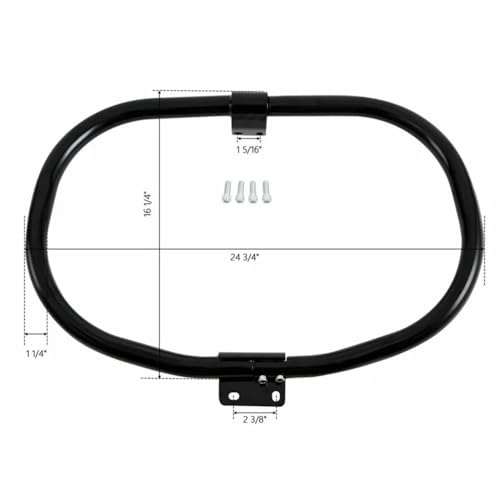 Barre de garniture pare-choc moto finition noir brillant pour Sportster XL - 2