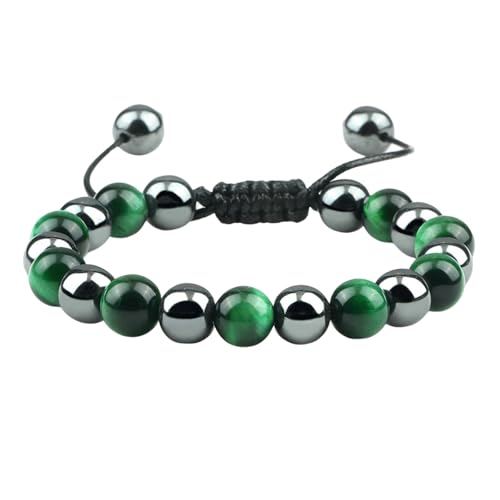 Bracelet perles tressé élastique 17cm robuste et confortable