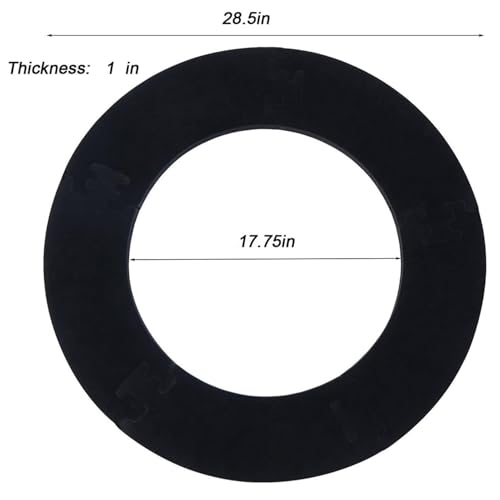 45 cm Dart Catchring Surround, Dartscheibe Schutzring, Dart Surround Auffangring, Dartscheiben-Einfassung, Dart Board Surrounding,Wandschutz für Dartscheibe, Eva-Dartboard-Surround-Rückseite