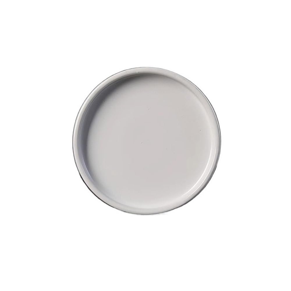 Plant Saucer Round Plant Pot Saucers Ceramic Flower Drip Tray(White,Large)