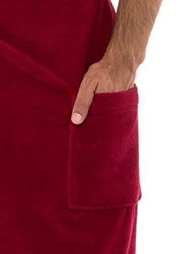TowelSelections Men's Wrap Adjustable Cotton Fleece Shower Bath Gym Cover Up 6