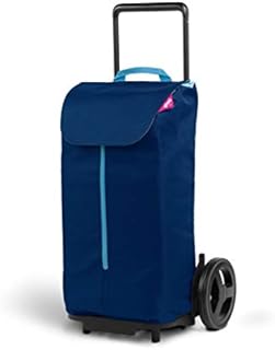 gimi Shopping Cart, Steel and Polyester, Blue, 50 litres