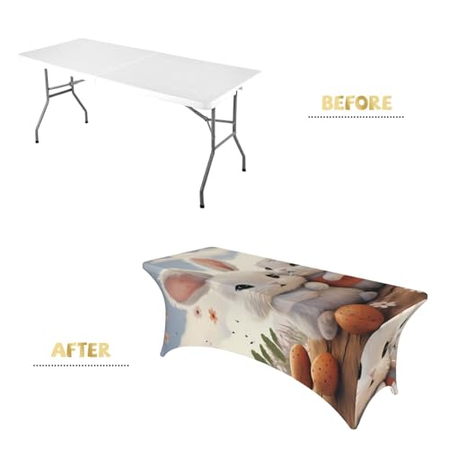 Nappe imperméable et infroissable en élasthanne pour table 1,8 m