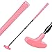 kowaku Golf Putter Retractable Mini Golf Clubs Nonslip Grip Two Way Golf Putter Mini Golf Putter for Travel Background Home Office, Pink