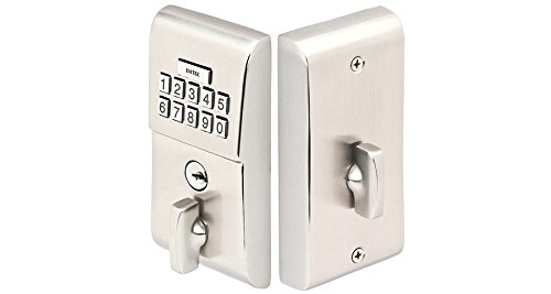 Emtek E1020 Modern Brass Keypad Deadbolt 4 Finish Options (Satin Nickel Us15) #TOP1