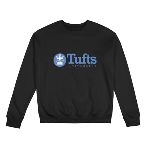 Tufts University Men'S Fleece Crew-Neck Hoodie Long Sleeve Fleece Sweatshirt-3