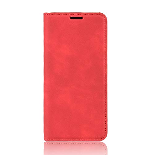Étui en cuir pour Xiaomi Redmi Note 8 avec clapet magnétique et support noir