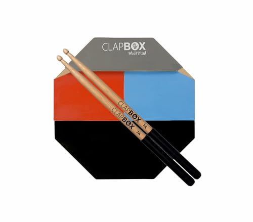 Image of Clapbox Multipad Drum Practice Pad With DRUM STICKS