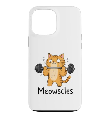 Meowscles ��������E�F�C�g���t�e�B���O �L �W�� ���[�N�A�E�g ���[���A �X�}�z�P�[�X iPhone 13 Pro Max �p