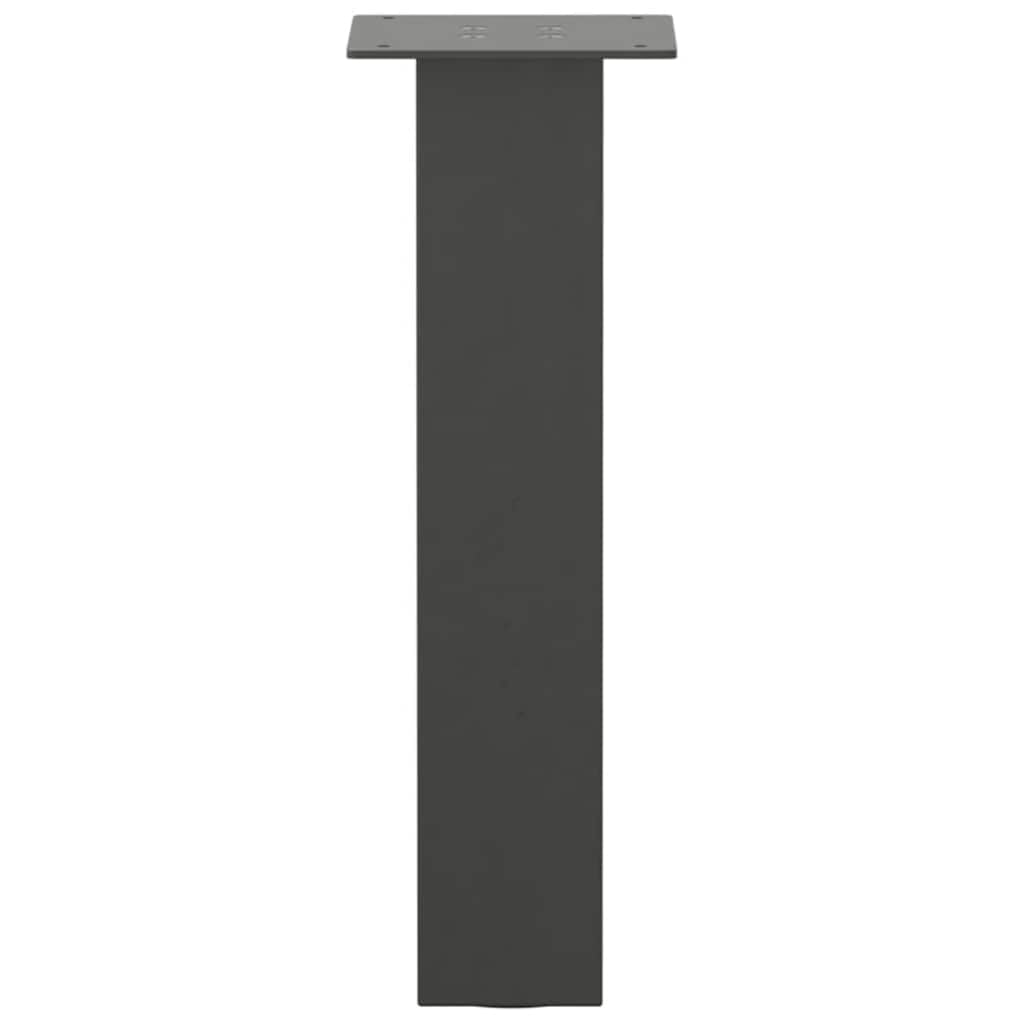 Gambe per tavolino, 4 pezzi, 42 cm, acciaio antracite, struttura solida
