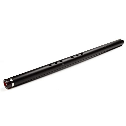 Flauta Vertical clásica Flauta pequeña de Metal de aleación de Aluminio con Instrumentos Musicales Flauta Profesional para Principiantes (Color : BB Key Black)