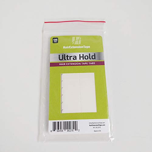 "Ultra Hold" Hair Extensions Tape Double Sided Tapes Stickers Adhesive for Men Hair System Replacement Toupee Hair Extension Wig Bundles Hair Weave Closure(4CM X 0.8CM X 12ROW & 10 pieces in 1 bag)