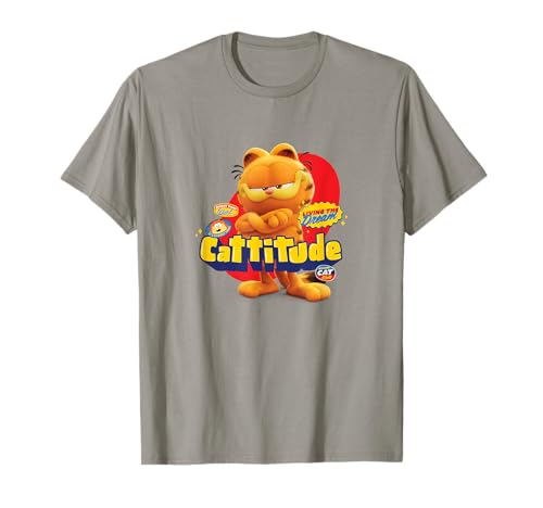 The Garfield Movie Cattitude Sassy Garfield Portrait Camiseta
