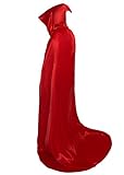 Red Cape Adult Riding Hood Cloak for Christmas Halloween Cosplay Costume Y002RL