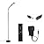 Tomshine Floor Lamp, Touch LED Floor Lamp 1500LM Stepless Dimming with Remote Control, 4 Colors Temperatures Standing Lamp with Gooseneck for Living Room Bedroom Office Reading