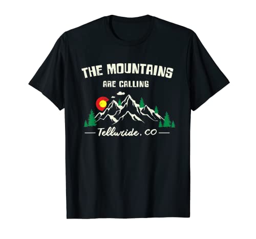 Telluride Colorado Montañas Regalo Senderismo o Esquí Recuerdo Camiseta