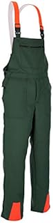 Profi Schnittschutzlatzhose KWF Latzhose Schnittschutzhose Forsthose- Gr. 50, Grün Orange