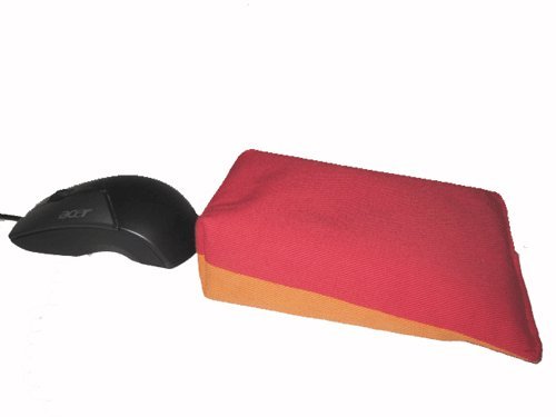 Preisvergleich Produktbild Maus-Kissen / Handgelenkauflage rot / orange