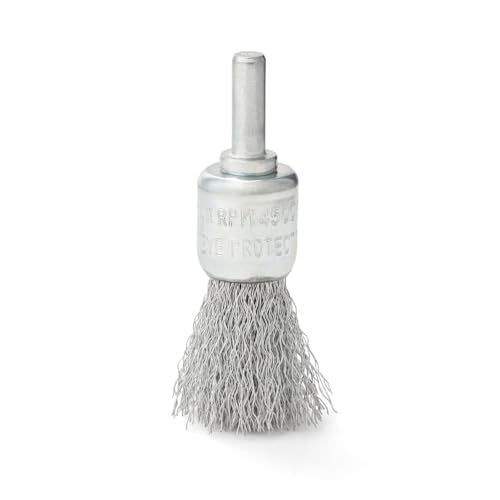 Image of BOSCH WB025V3 3-Piece Wire Brush Set - Crimped Wire Wheel, End Wire Brush & Wire Cup Brush for Efficient Paint, Varnish & Rust Removal - Compatible with Drill /Drivers for Easy Surface Preparation