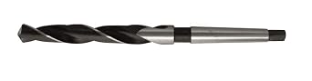 Spiral Drill Bit Metal Drill Bit DIN 345 Milled and Ground Design 10.00 mm Drill Bit MK 1 Shank with Morse Taper M2 Steel