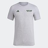 adidas Mens Portland Timbers Pre-Game Short Sleeve Soccer T-Shirt,Medium Grey Heather/Portland Timbers,XX-Large