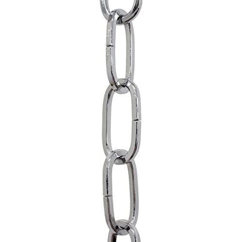 Image of RCH Hardware CH-S62-45-PC-10 Steel Chandelier Chain, Polished Chrome (10 Feet)