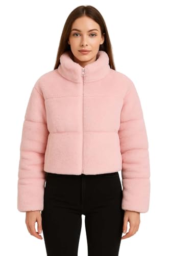 Image of KOTTY Women's Cozy Fit Full Sleeve Coral Fleece Zip Jacket - Winterwear with Pockets for Daily Warmth & Style