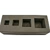 High Density Graphite Mold 1-2-5-10 oz Gold Bar Silver 4-Cavity Cube