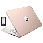 HP Stream 14" HD BrightView Laptop, Intel Celeron N4120, 16GB RAM, 416GB Storage (128GB eMMC + 288GB Docking Station Set), Intel UHD Graphics, 720p Camera, Wi-Fi, 1 Year Office 365, Win 11 S, Gold