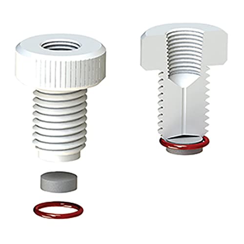 Image of 5838-91 Series Filter, Adapter with #15 Thred to 1 /4 inch Female NPT, 25-50 Micron Glass, Capfe O-Ring, PTFE