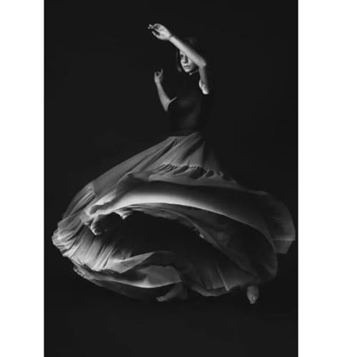 Images d'art de ballet noir et blanc sur toile 50x70cm pour habiller un mur vide sans éclat