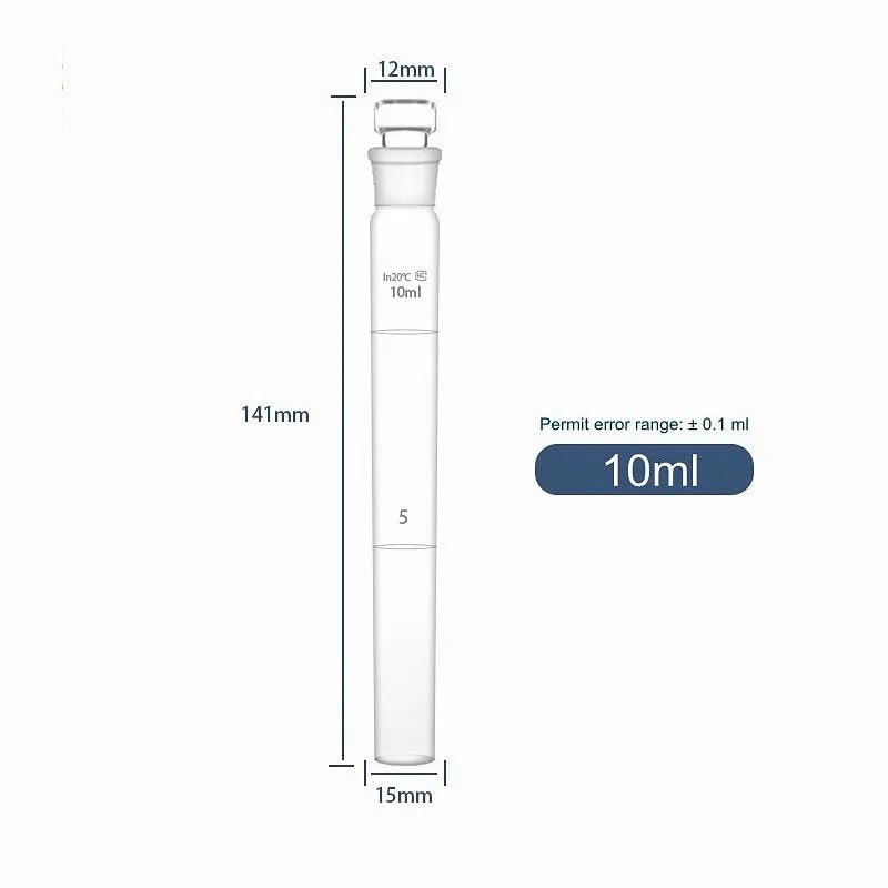 Probówki kolorymetryczne do nesleryzacji - Szklane probówki laboratoryjne z zatyczką, 10ml, 25ml, 50ml, 100ml, 12/op.(25 ml)
